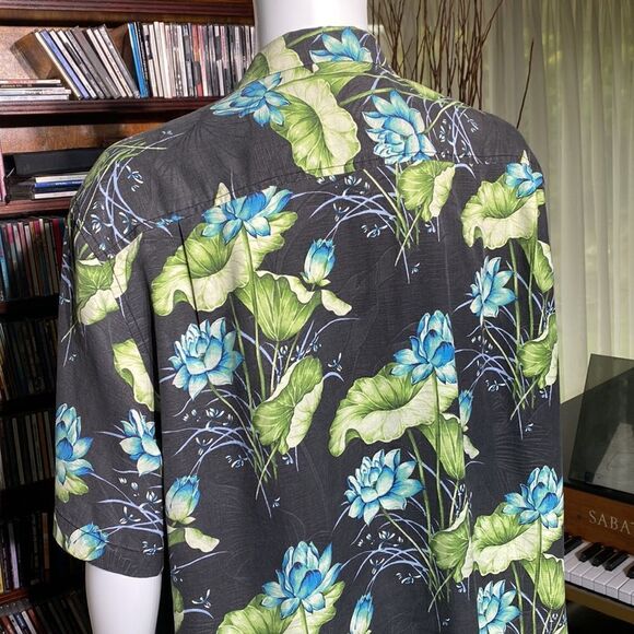 Tommy Bahama IslandZone® Camp Hawaiian 70% Silk Casual Summer Short Sleeve Shirt - Picture 6 of 15